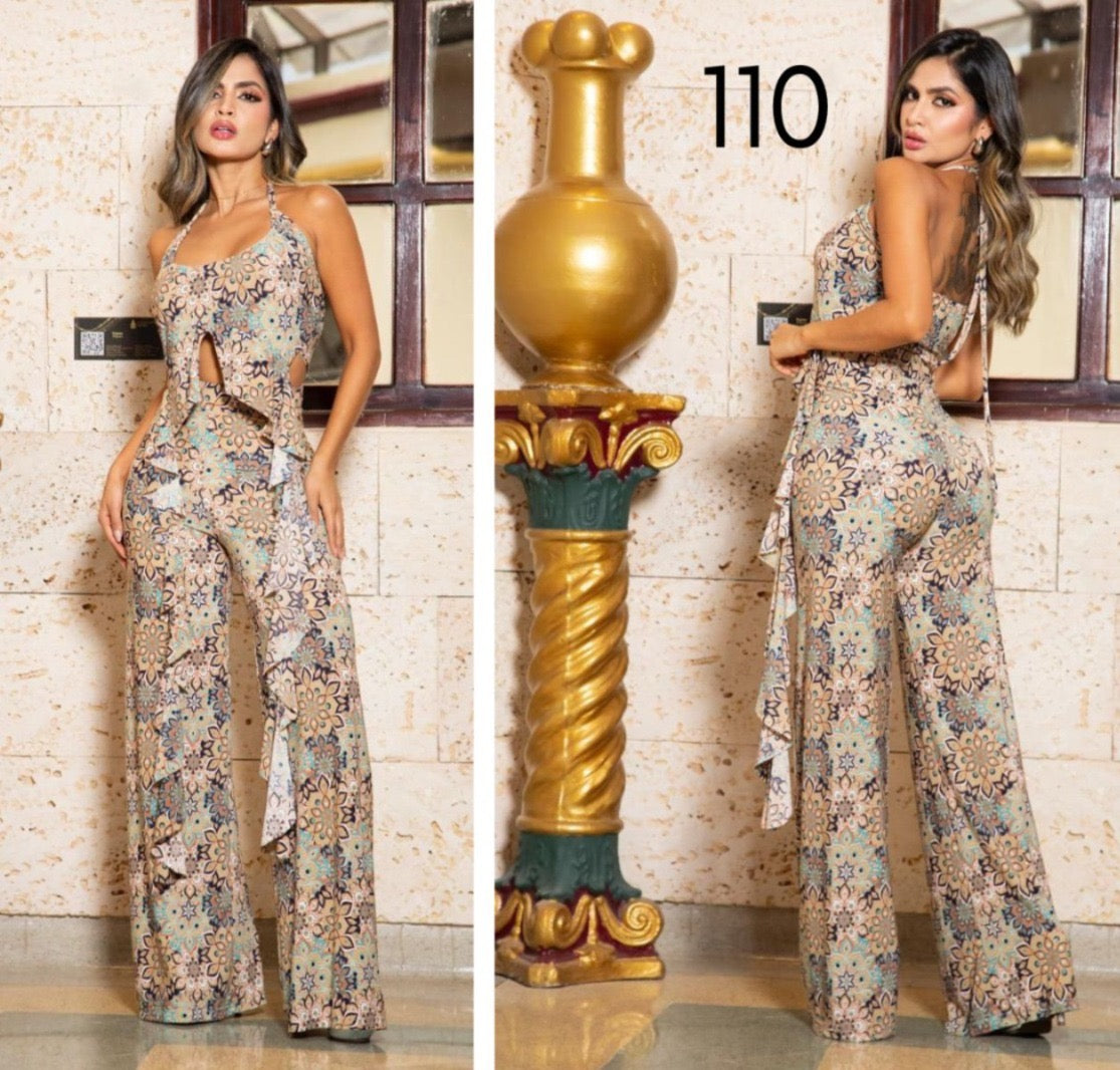 Set pantalón y top Gold