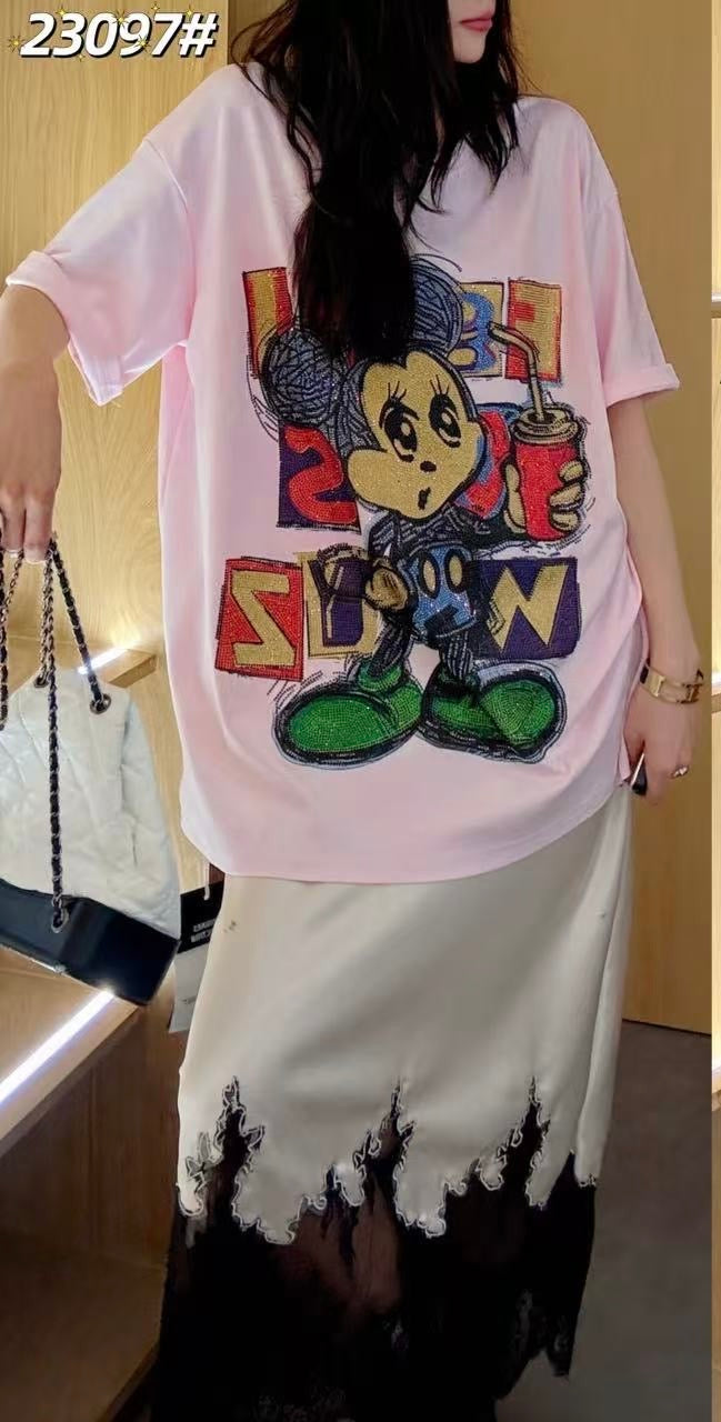 Miki T-Shirt con brillos