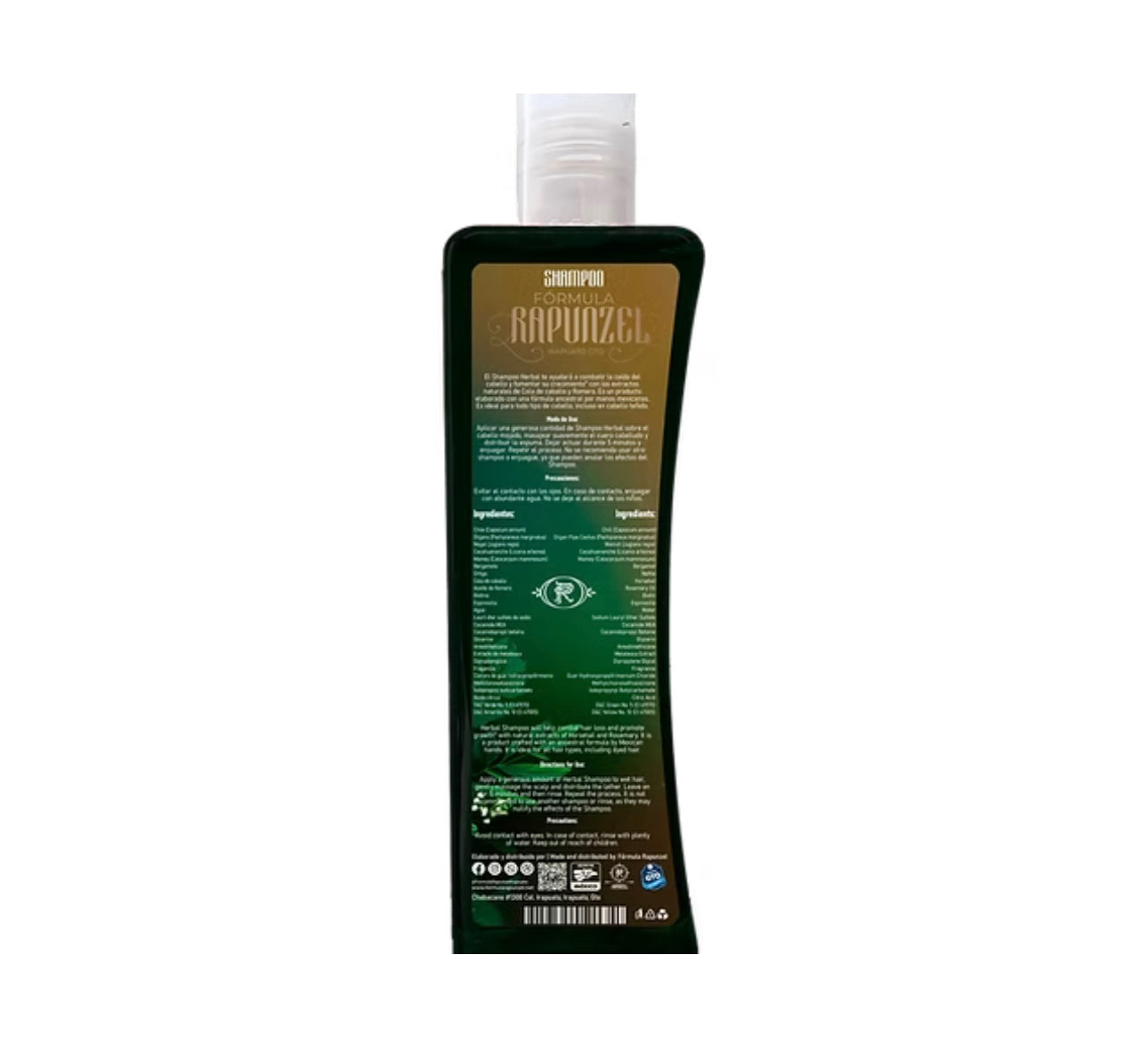 Rapunzel Shampoo Fórmula herbal