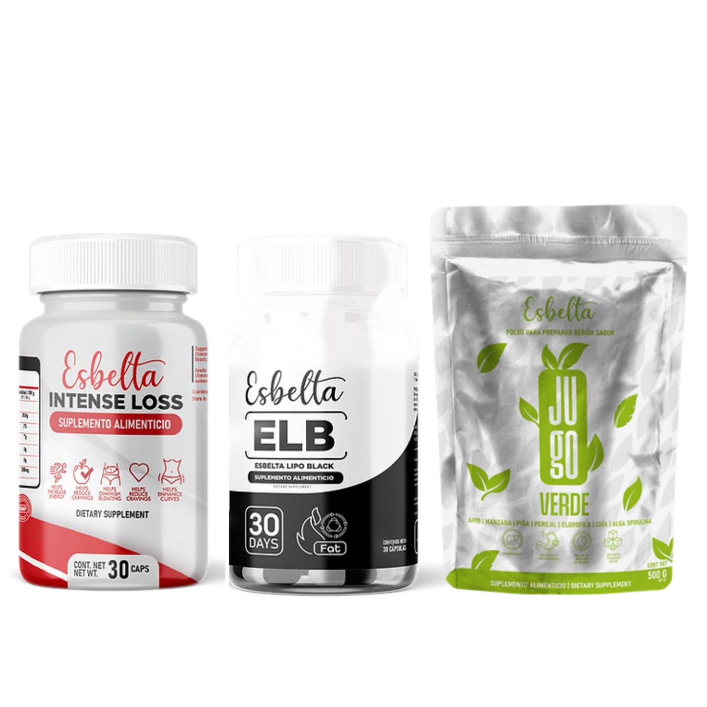 Kit Intense, ELB & Jugo verde Esbelta
