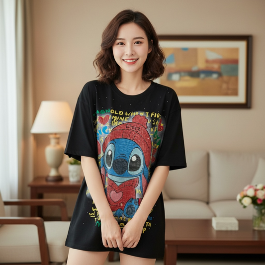 Lili blue stitch T-Shirt