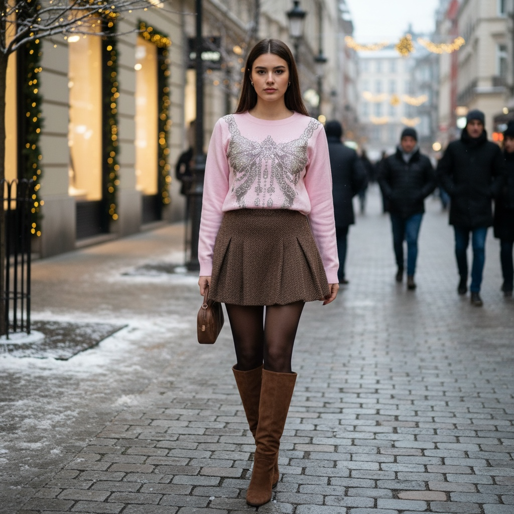 Pink Mariposa Sweater/Blusa