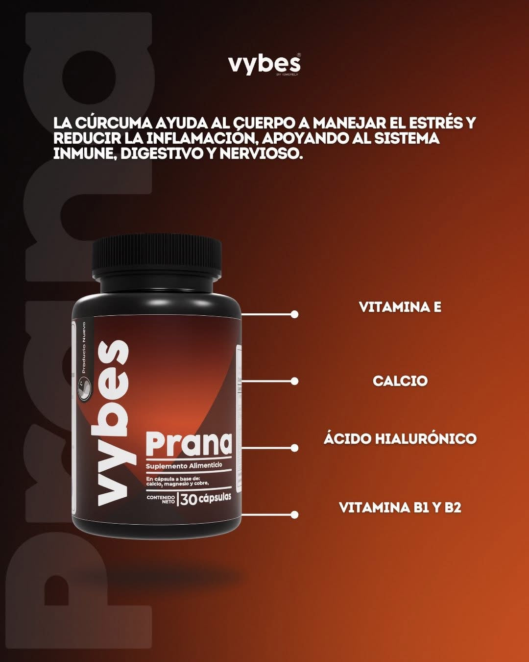 Prana Vybes supplement Cap