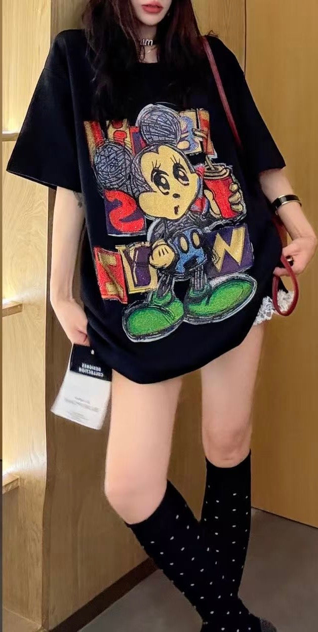 Miki T-Shirt con brillos