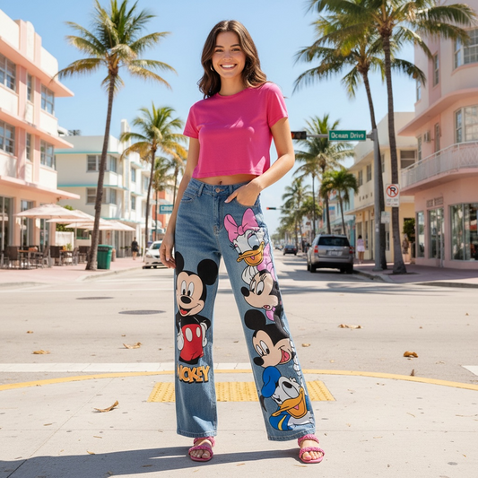 Miki personajes jeans