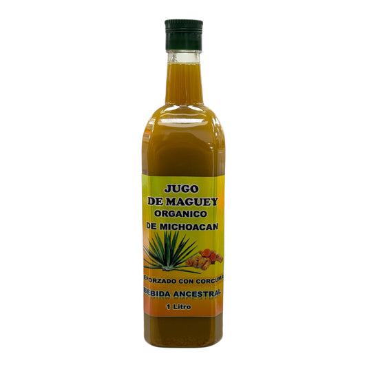 Jugo de Maguey Orgánico de Michoacán reforzado con Cúrcuma