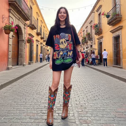 Miki T-Shirt con brillos