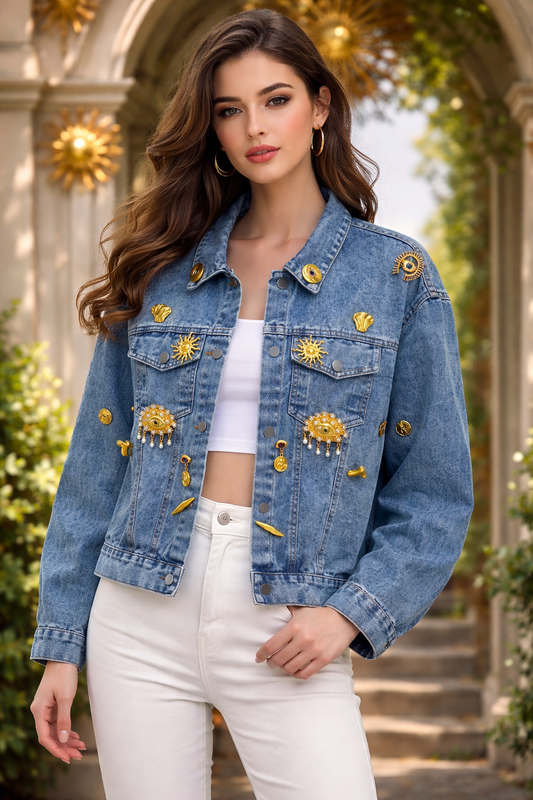 Jacket with pins