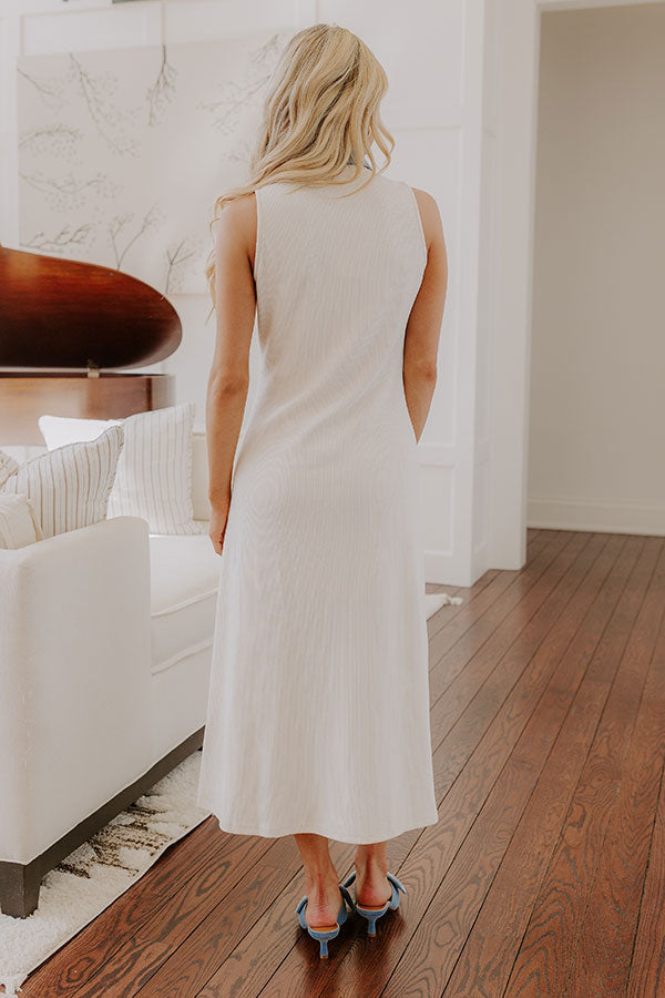 MIDI DRESS IN CREAM